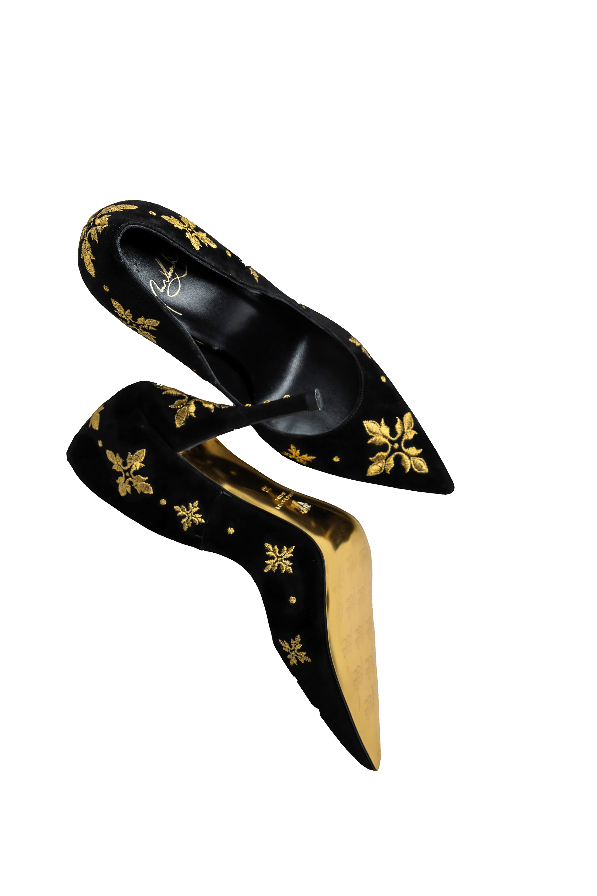 Chaussures Mejboude En Noir par Manaf Vaaguadi – Artisanat Algérien Réinventé